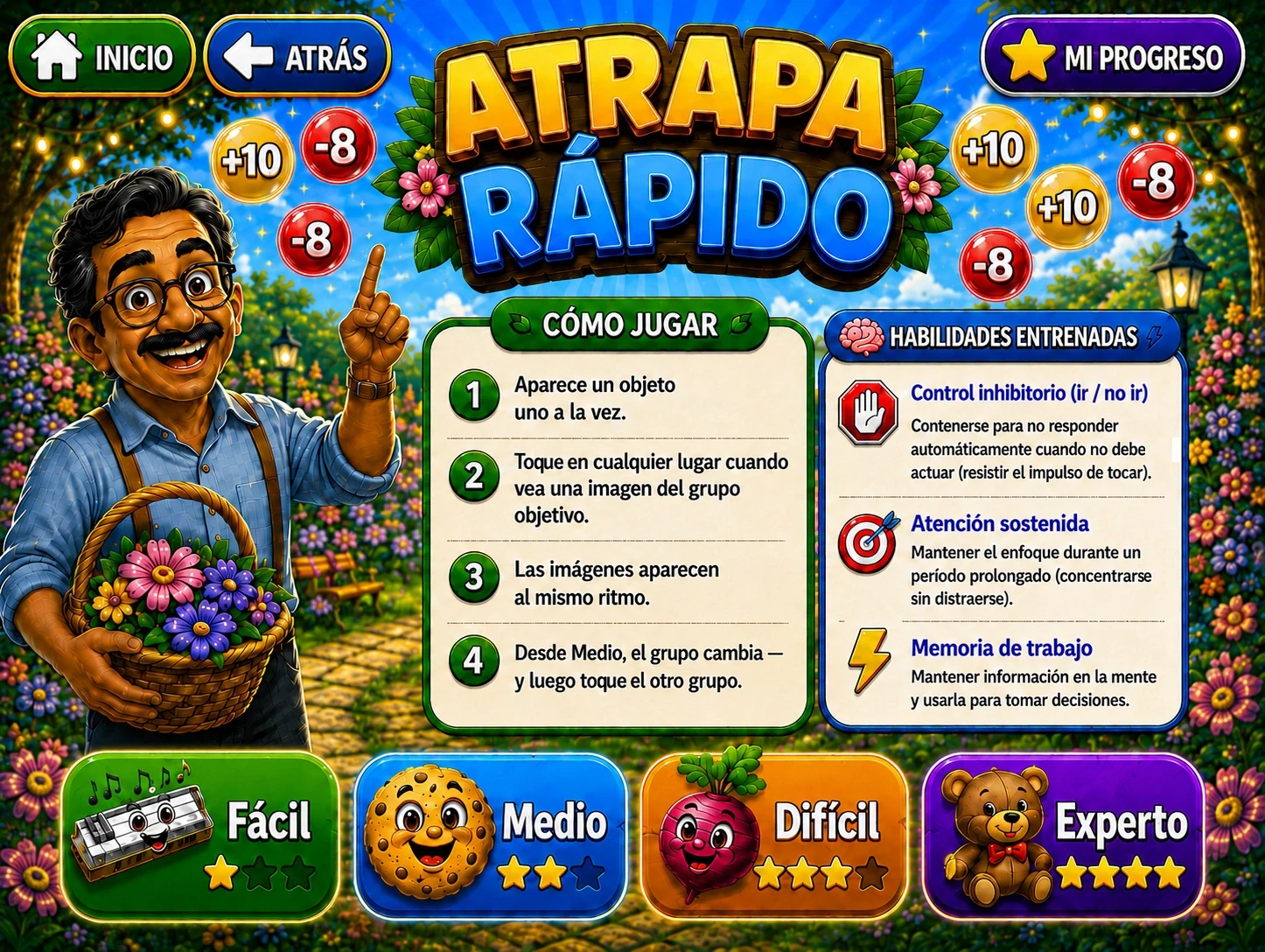 Mind Sage — Atrapa Rápido