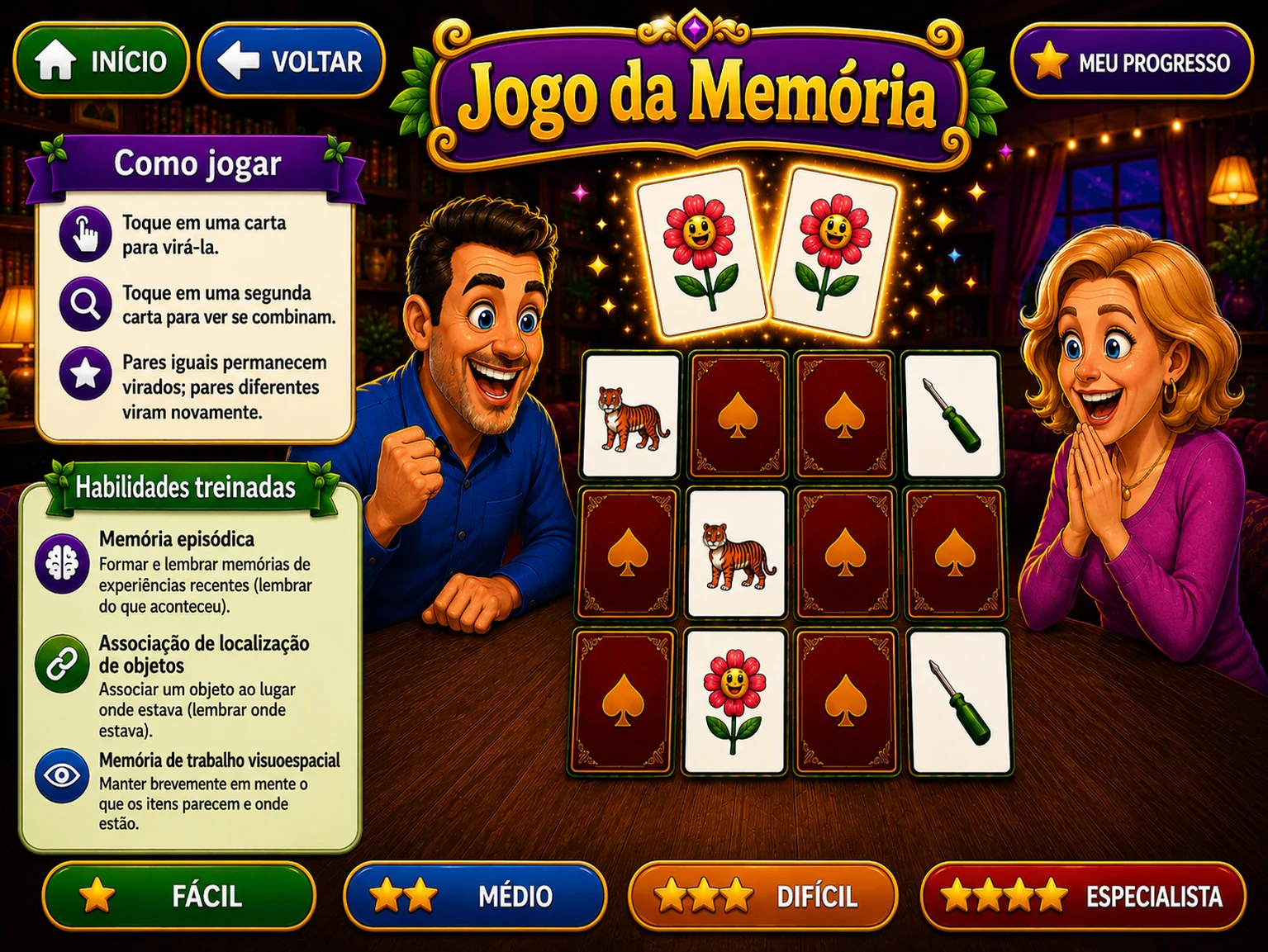Mind Sage — Jogo da Memória