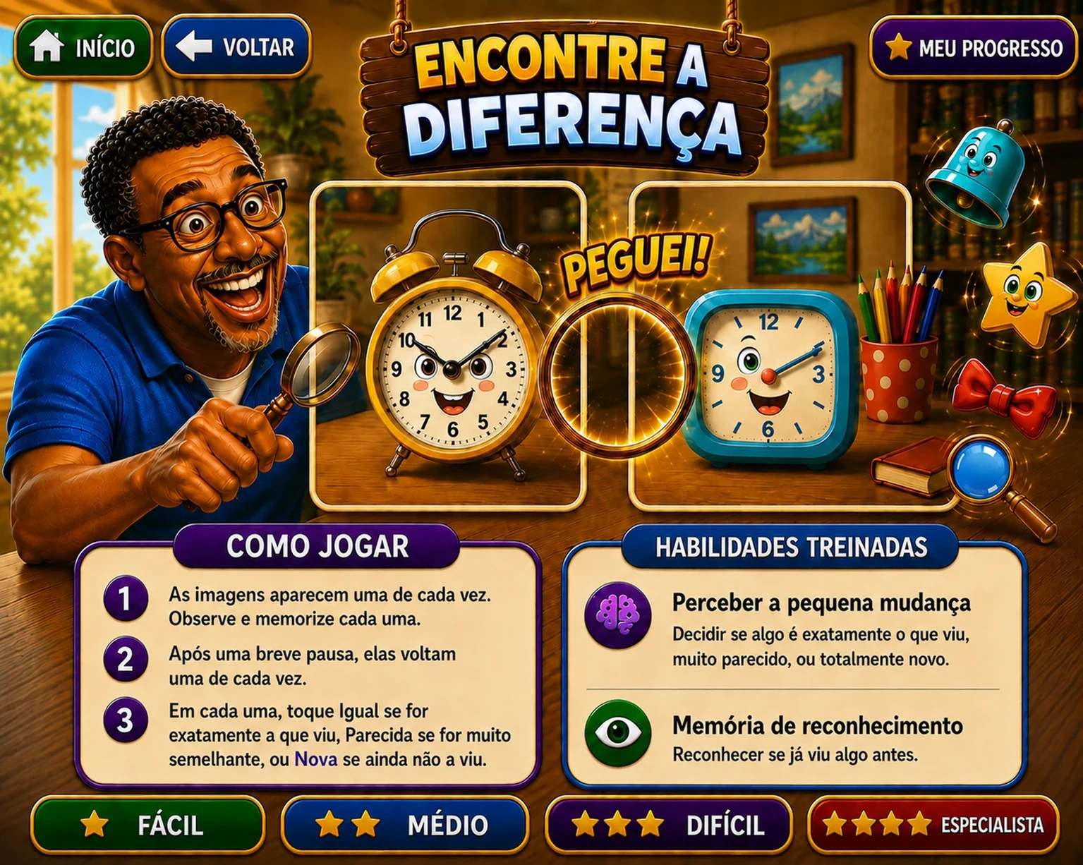 Mind Sage — Encontre a Diferença