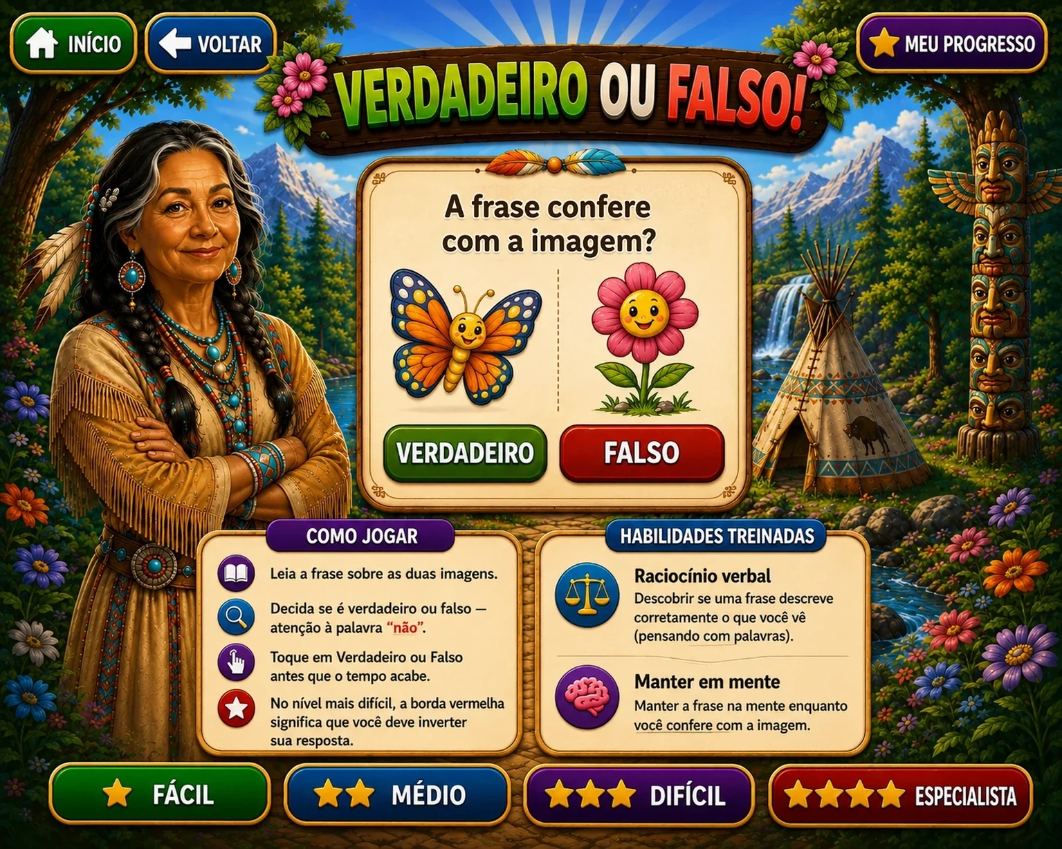 Mind Sage — Verdadeiro ou Falso